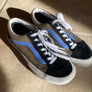 COPY - Vans shoes womens  size 7 in light blue and brown/ olive green and black.